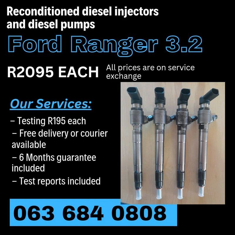 FORD RANGER 3.2 DIESEL INJECTORS FOR SALE WITH WARRANTY