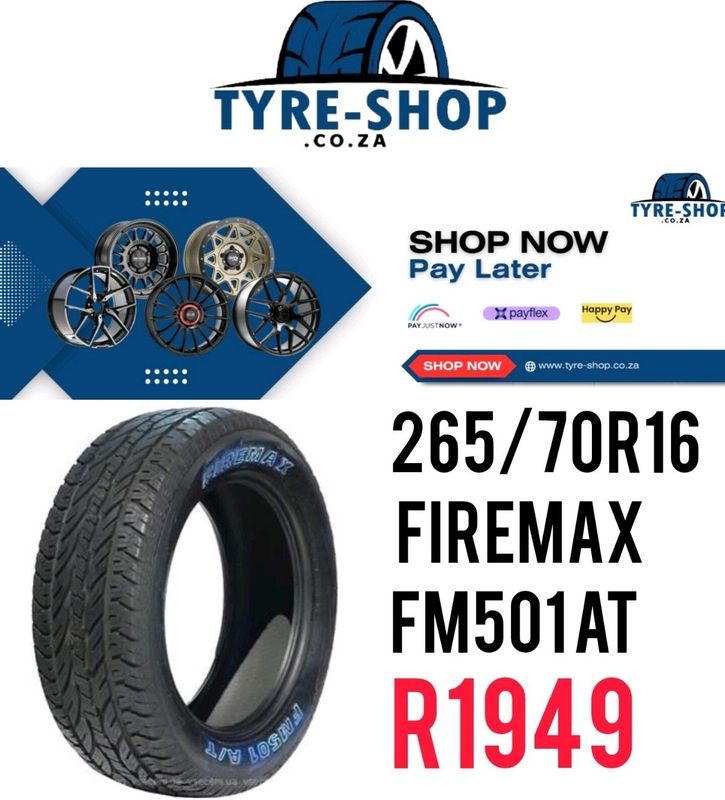 265 70 r16 firemax fm501 at 112 t owl