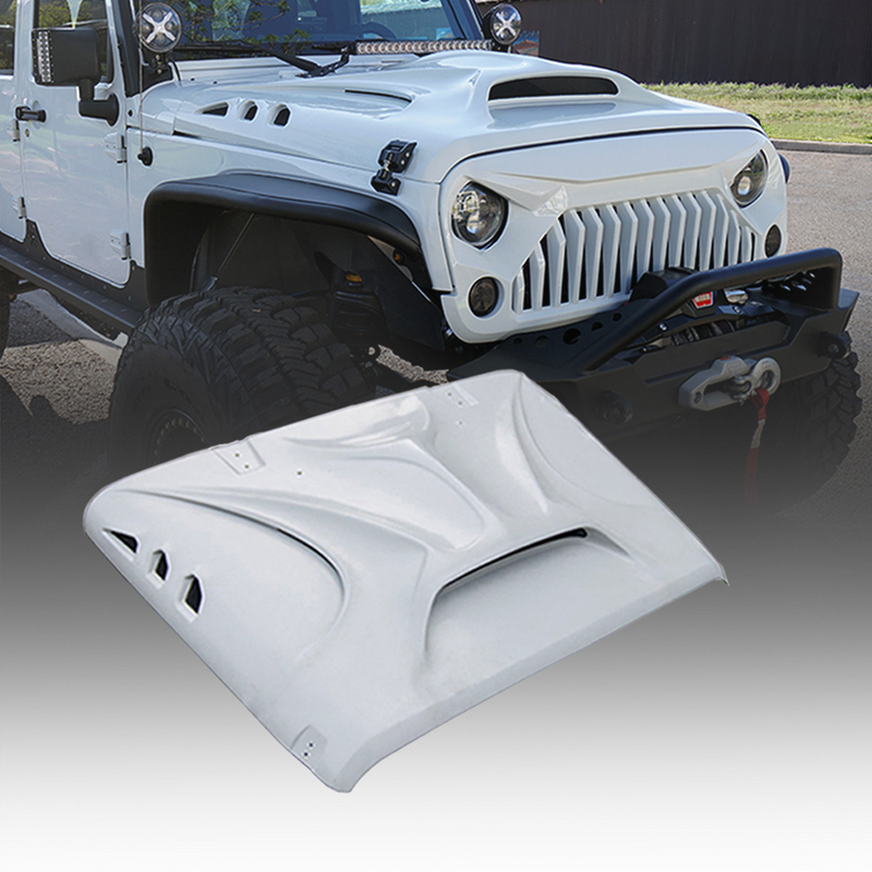 Custom Jeep Wrangler Bonnet - lightweight