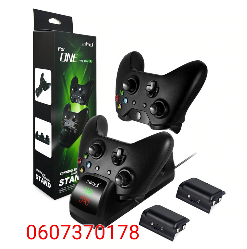 Xbox One Dual Charging Dock Stand with 2 Battery Packs (Brand New)