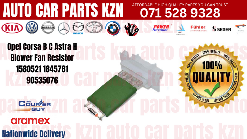 Opel Corsa B C Astra H Blower Fan Resistor 1580521 1845781 90535076