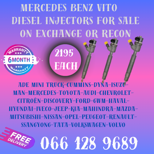 MERCEDES BENZ VITO DIESEL INJECTORS FOR SALE ON EXCHANGE WITH FREE COPPER WASHERS