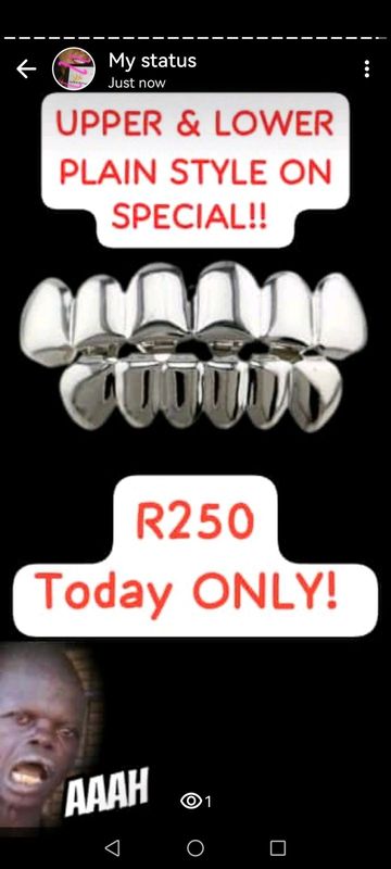 On Special TODAY - Teeth Grillz R250 full SET