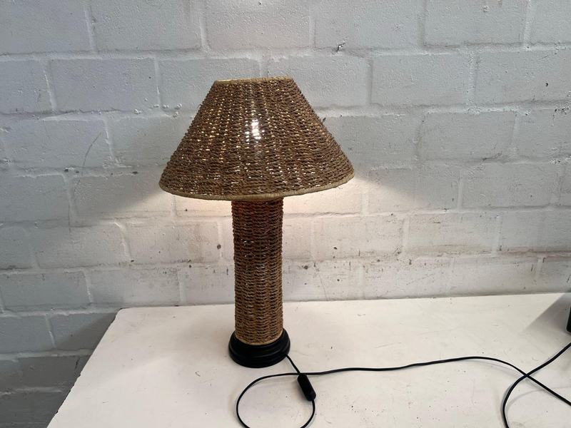 Wicker Table Lamp-