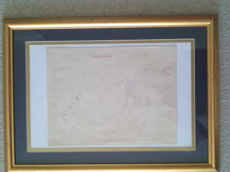 23 Rugby Springbok 1966 Signatures See List Supplied