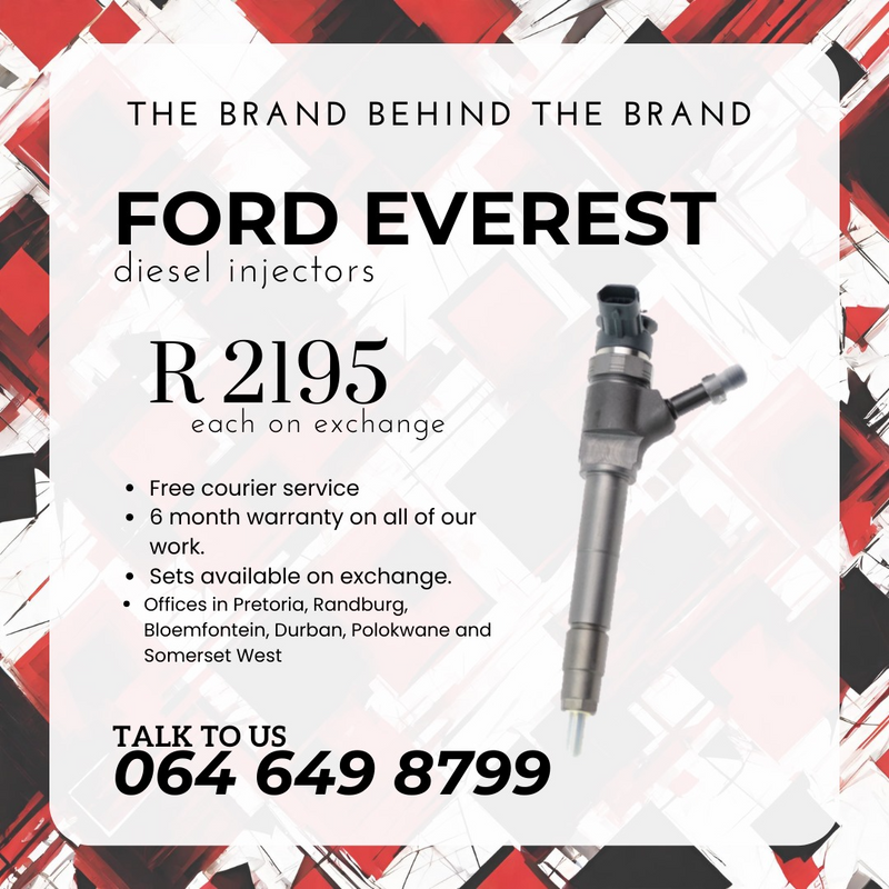 Ford Everest diesel injectors for sale