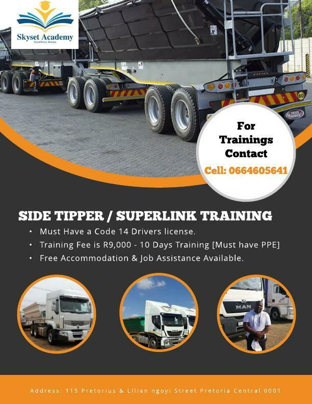 Dump Truck/ Excavator/ Forklfit / Side Tipper Training in Pretoria - Skyset Academy