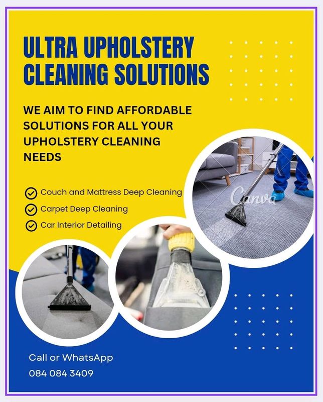 Upholstery and carpet deep cleaning
