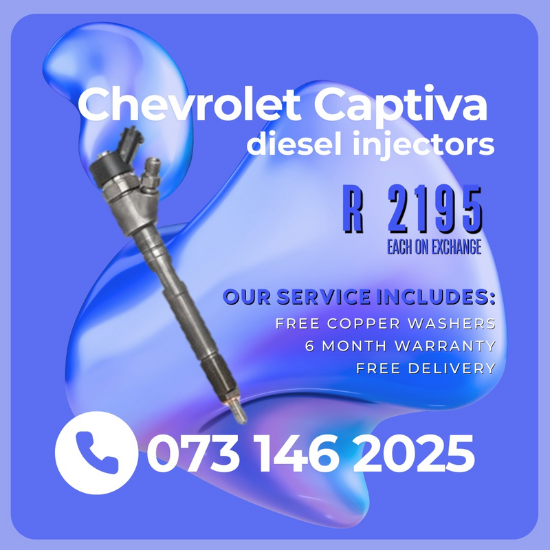 Chevrolet Captiva diesel injectors for sale on exchange with 6 months warranty