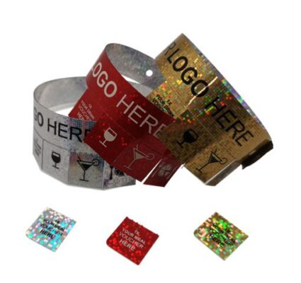 100 Tear Off Tab Printed Event Wristbands