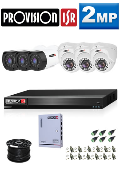 Provision Colour at Night Camera , AHD  &amp;  IP CCTV  KITS (3 YEAR WARRANTY ON DVRS &amp; CAMERAS)