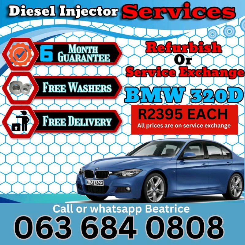 BMW 320D DIESEL INJECTORS FOR SALE WITH WARRANTY