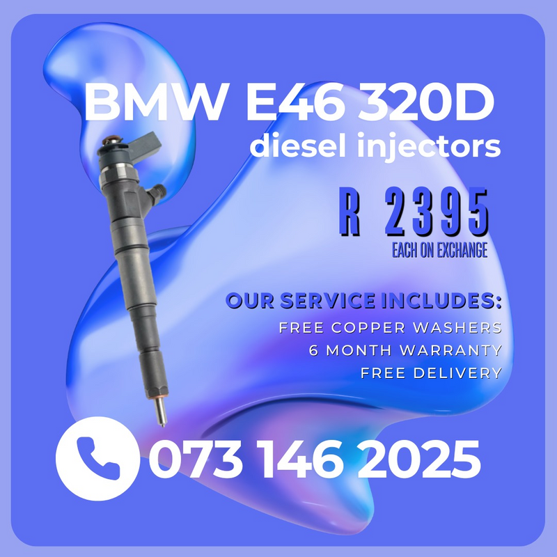 BMW E46 320D diesel injectors for sale on exchange 6 months warranty included.
