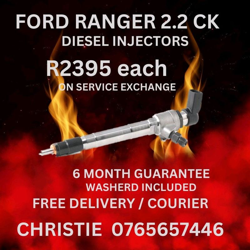 Ford Ranger 2.2 CK Diesel Injectors for sale with 6month Guarantee