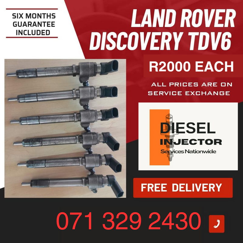 LAND ROVER DISCOVERY TDV6 DIESEL INJECTORS FOR SALE WITH WARRANTY