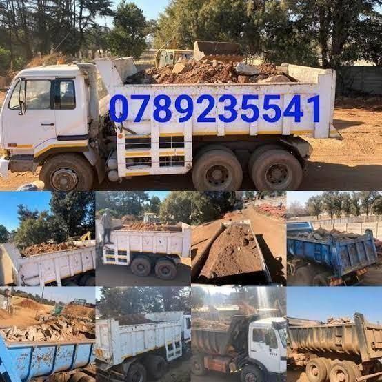 Rubble removals with big trucks in soweto