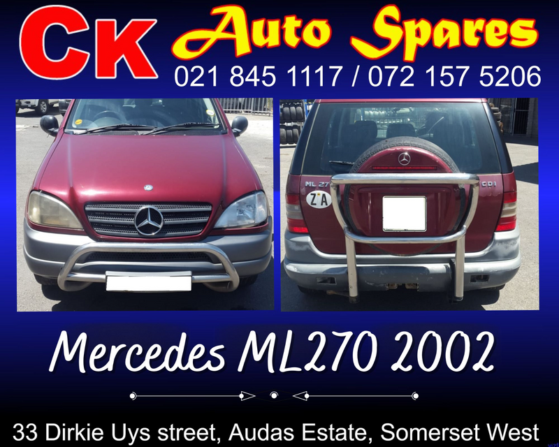 Mercedes ML270 2002 stripping for spares