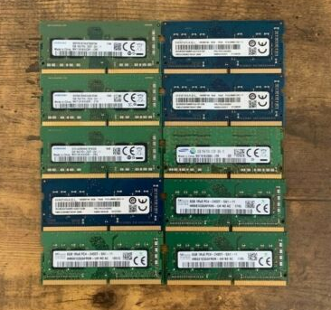 8GB DDR4 PC4 240 pin laptop ram chips assorted brands x20 available.
