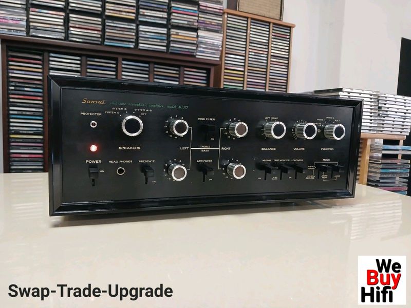 MINT! Sansui AU-777 Stereo Integrated Amplifier - 3 MONTHS WARRANTY (WeBuyHifi)