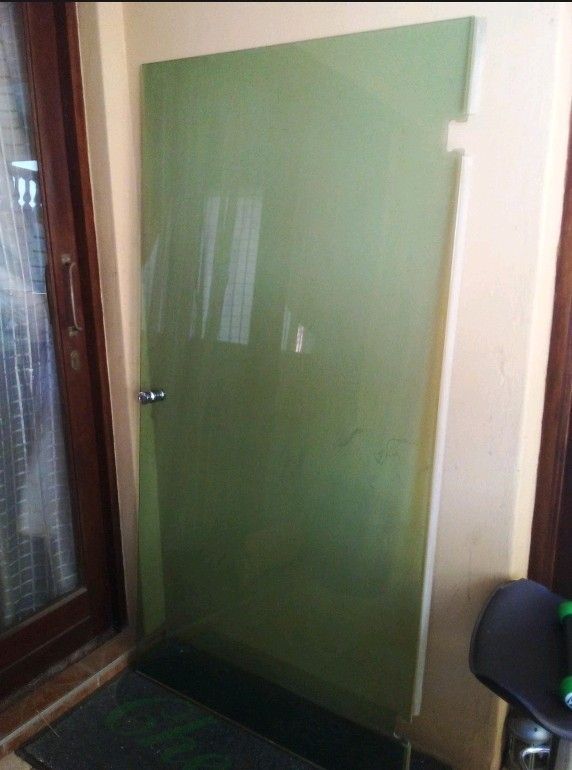 Frameless Glass Shower Door. Extra Large, Thick, Durable, Toughened Tempered Glass.