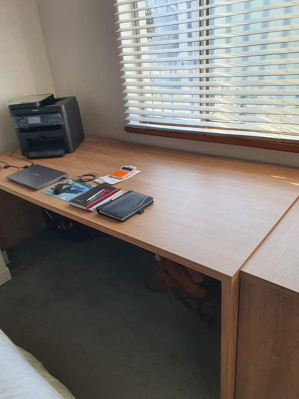 Executive office desk &amp; credenza