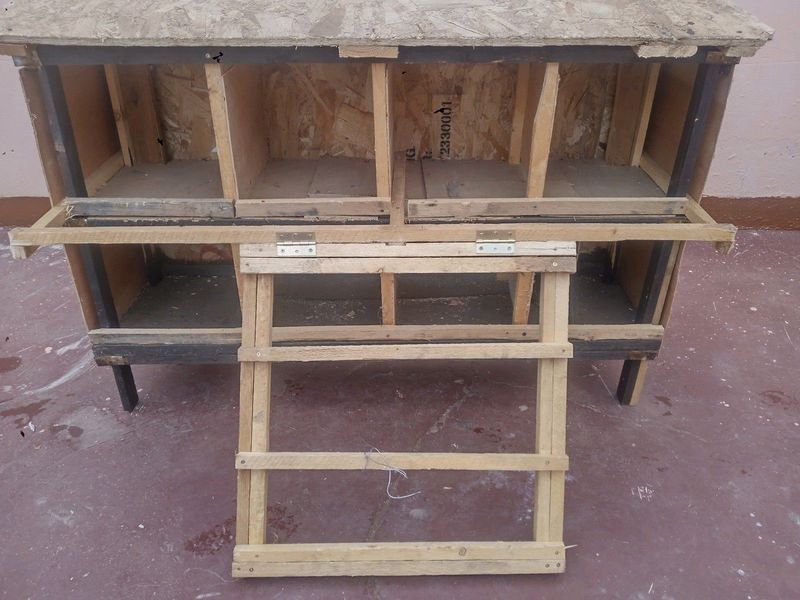 Egg laying boxes for chickens