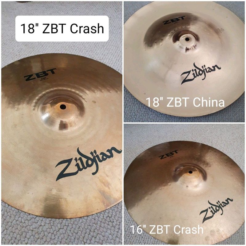 Zildjian cymbals x3