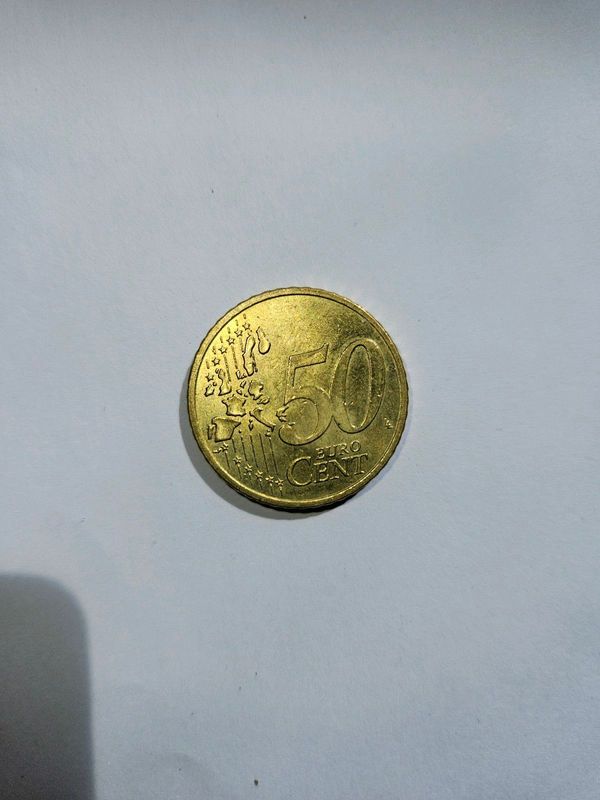Rare 2002 German 50 Euro Cent Coin.