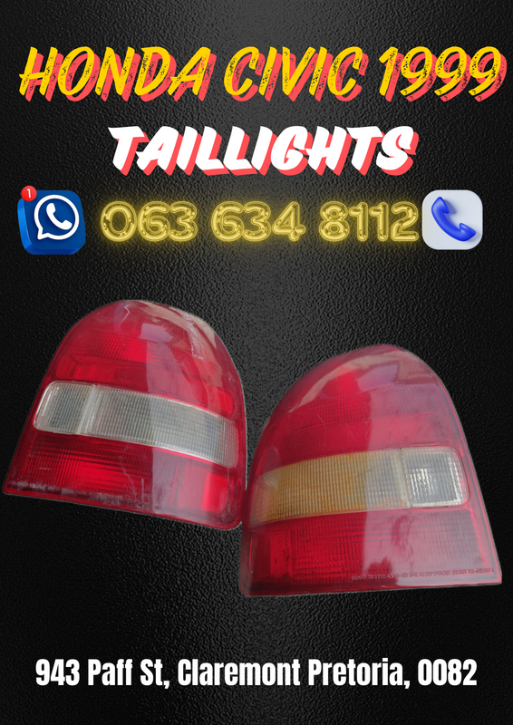 Honda civic 1999 taillights Call or WhatsApp me for prices 0636348112