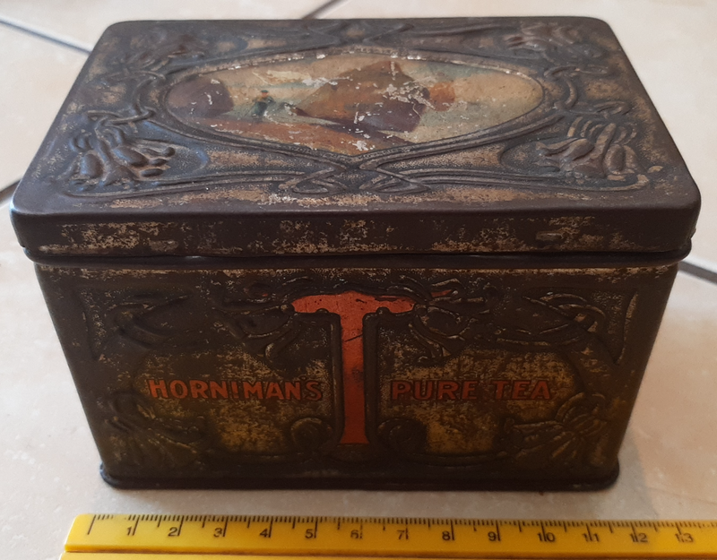 Antique Horniman&#39;s Metal Tea Box - Price Reduced