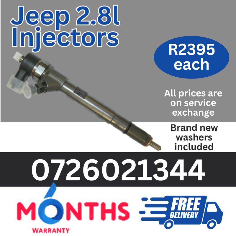 Jeep 2.8L diesel injectors for sale