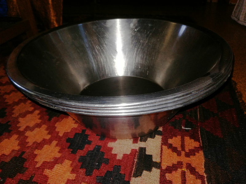 Stainless steel bowls - used