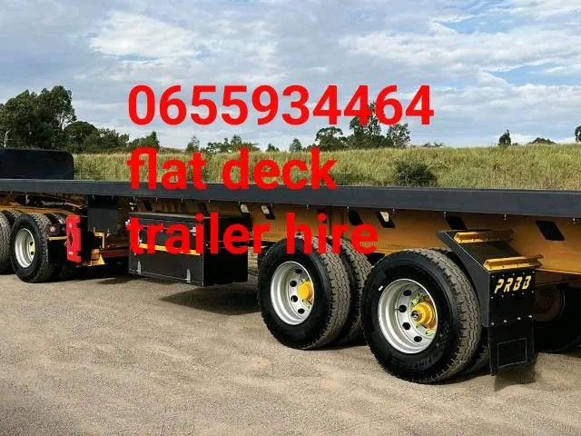 WE HIRE FLAT DECK TRAILERS.ALL OVER