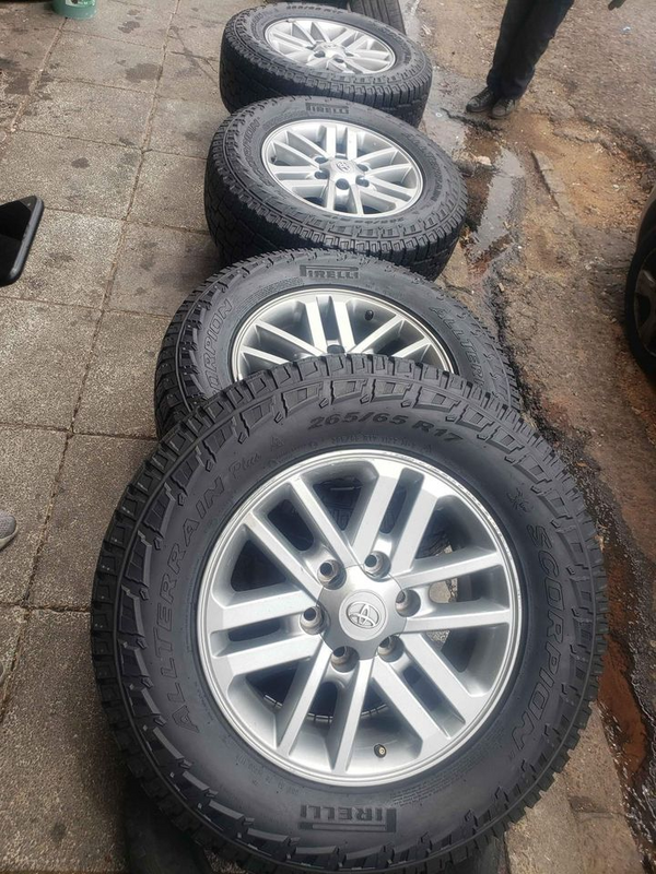 A set of 17inch Toyota hilux mags