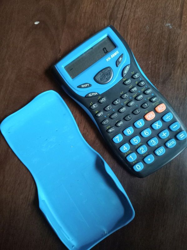 Scientific calculator with cover