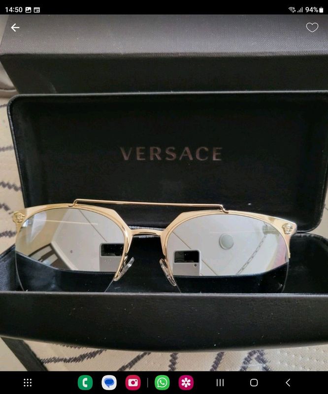 Versace mirrored sunglasses