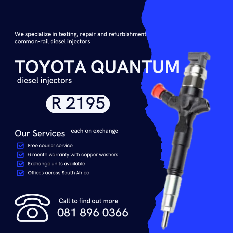 TOYOTA QUANTUM DIESEL INJECTROS FOR SALE ON EXCHANGE