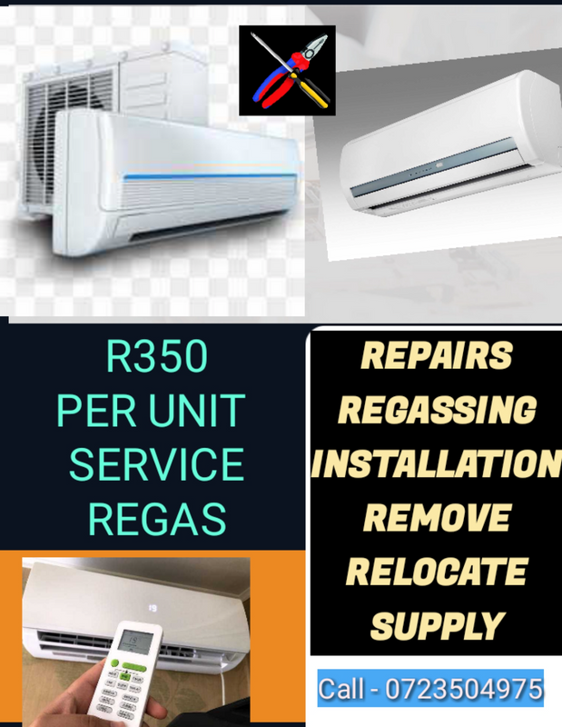 AIRCONDITIONING SERVICES / REGASSING / INSTALLATION /REMOVE /RELOCATE