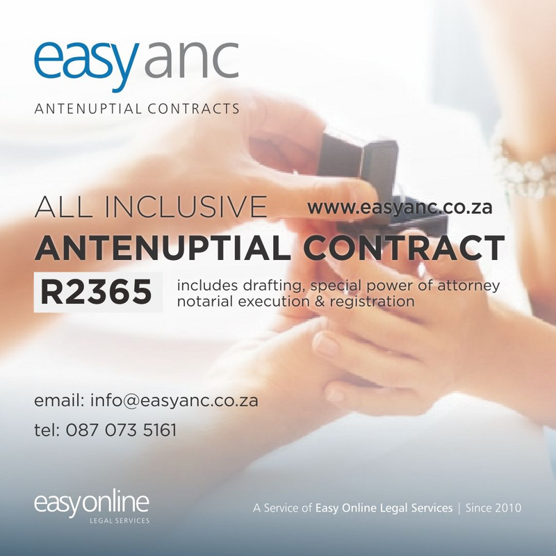 Antenuptial Contracts | Easy online process