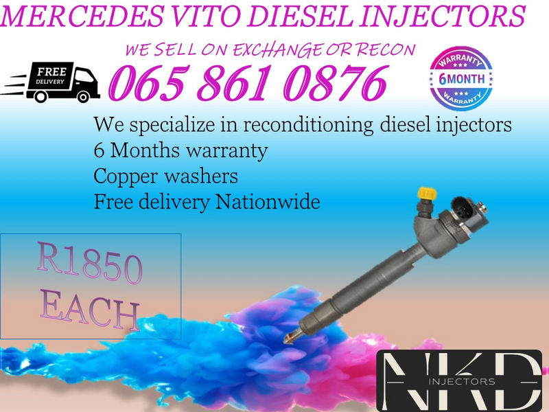 Mercedes Benz Vito diesel injectors for sale on exchange or to recon