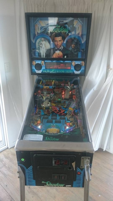 The Shadow Pinball Machine by Bally , available on order