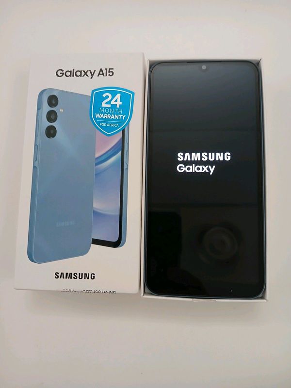 SAMSUNG A15 BLUE NEW IN THE BOX CONTACT 083 715 0260