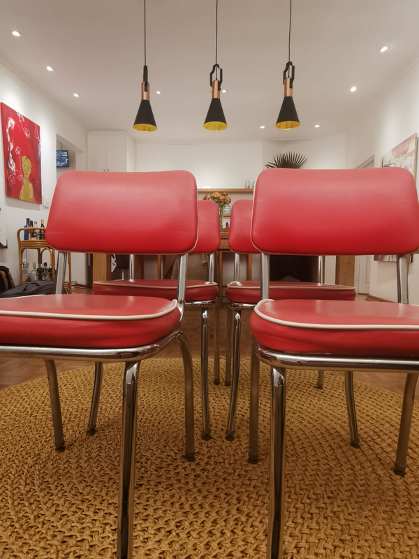 Retro American diner chairs