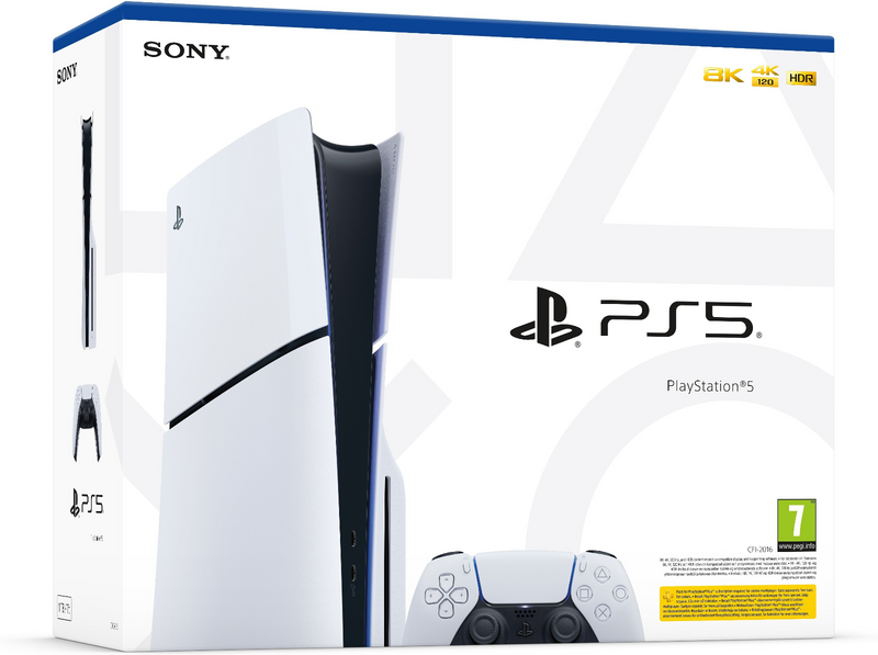 PlayStation 5 Slim 1TB Console - Glacier White (PS5)(New)