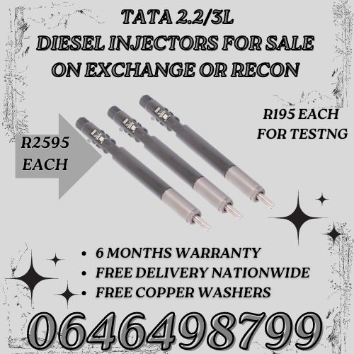 TATA diesel injectors for sale on exchange or to recon.