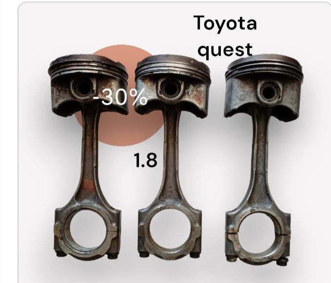 Connecting rod and piston 1.8 Toyota quest