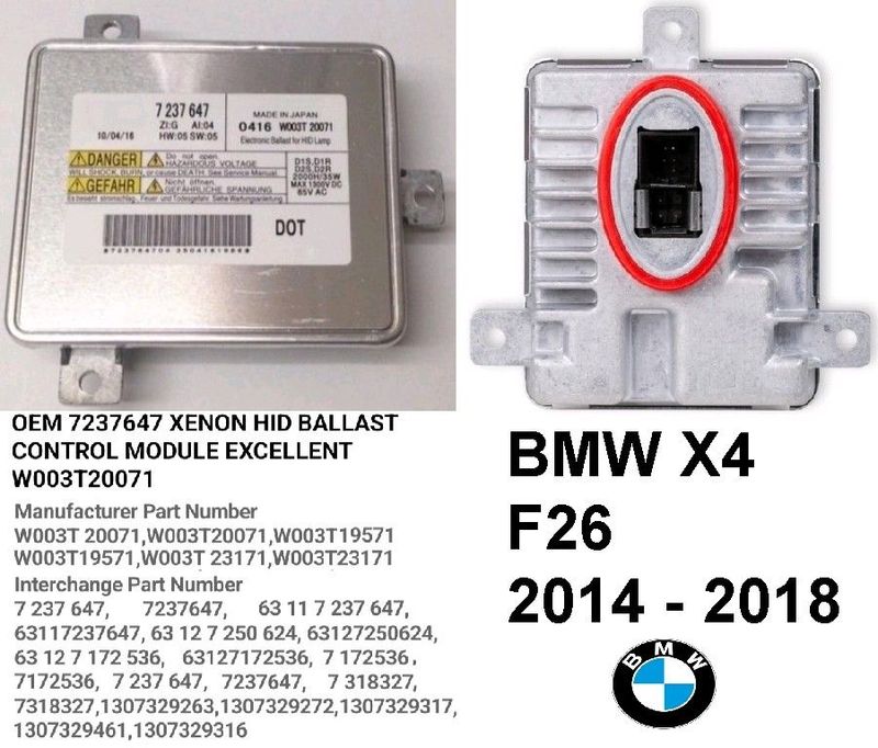 BMW F26 X4 Xenon headlight ballast control module