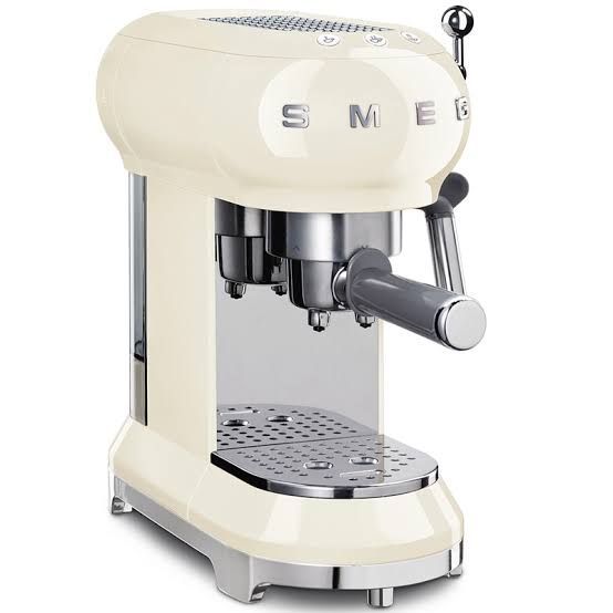 Sealed Smeg ecf01crsa 50s style espresso manual coffee machine cream retail r8000 available