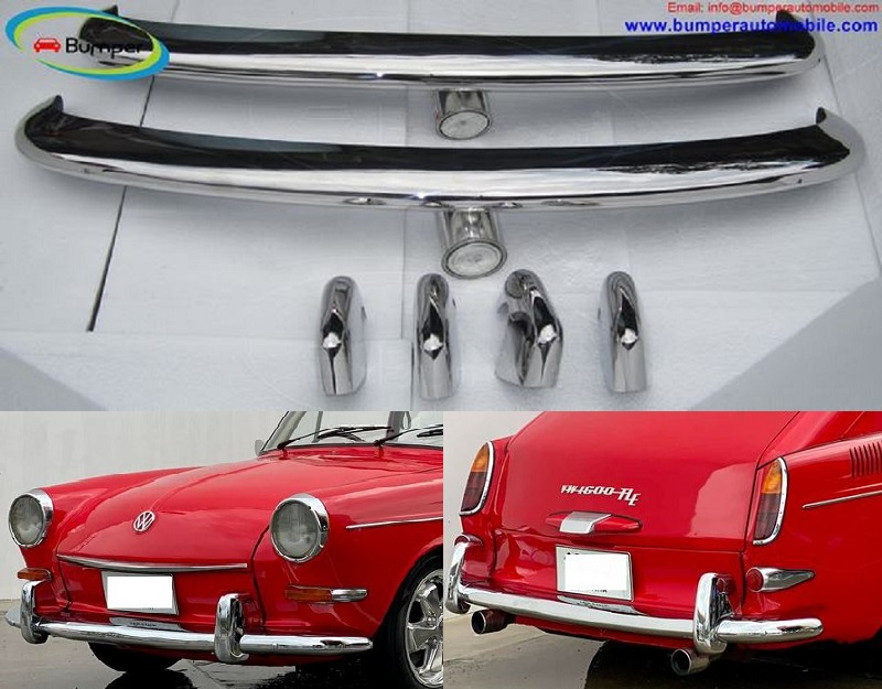 Volkswagen Type 3 bumper (1963–1969) by stainless steel   (VW Typ 3 Stoßfänger)