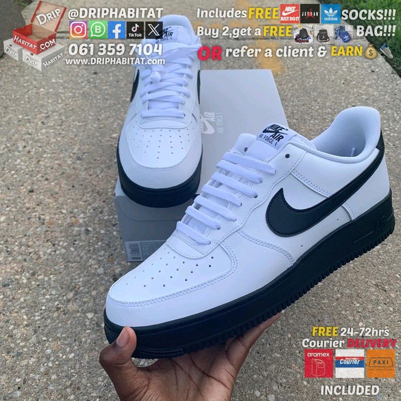 Nike air force 1 coloured swoosh and sole